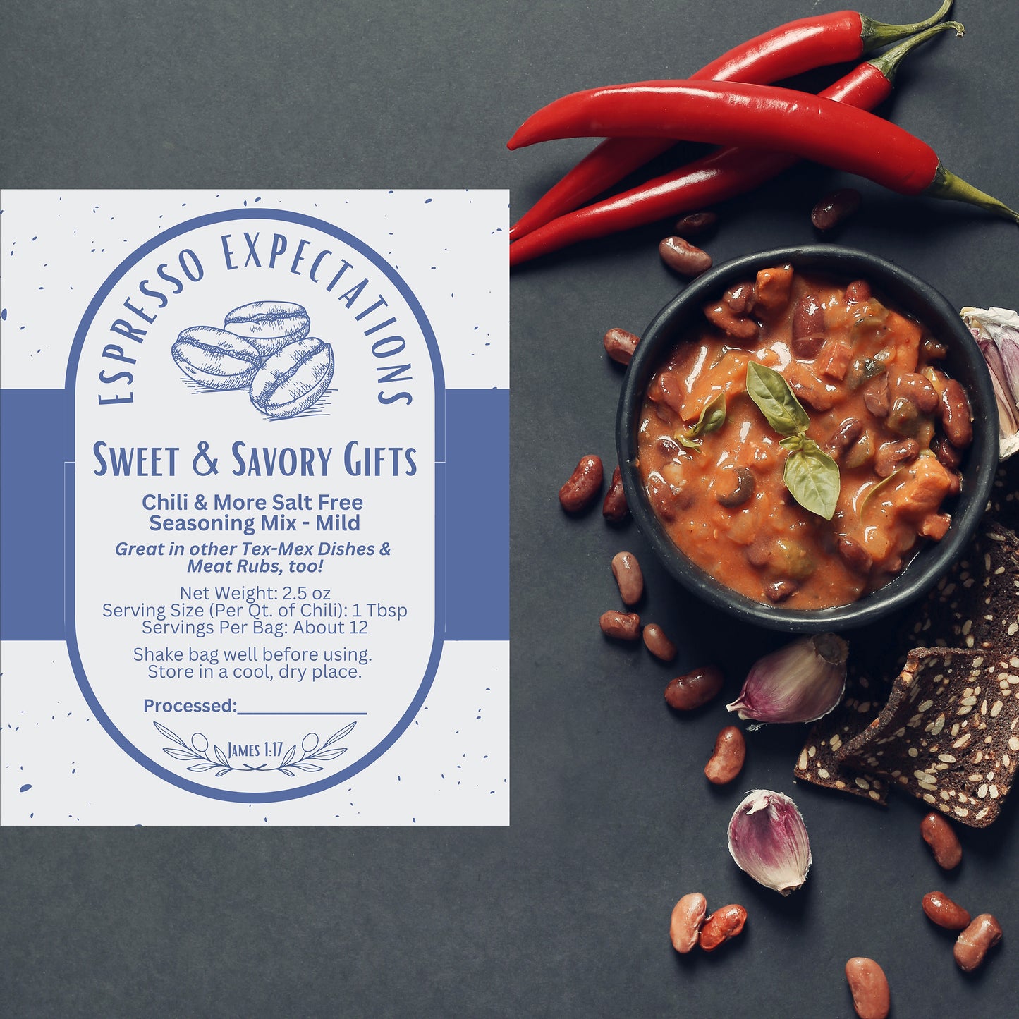 Salt Free Chili Seasoning - Mild