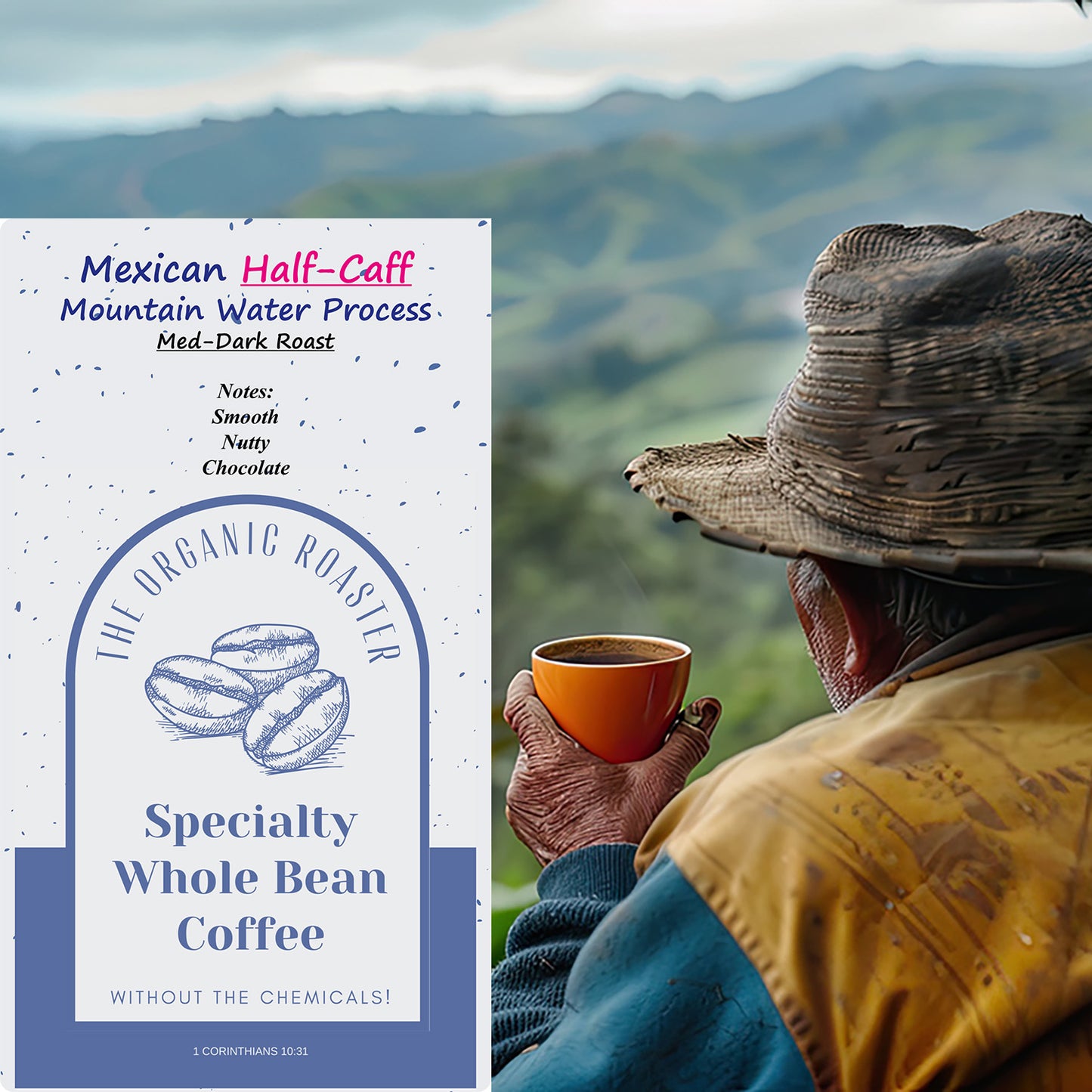 Mexican Half-Caff (Med-Dark) 2Lb